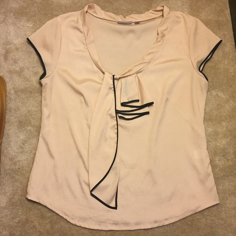 New York & Company Ruffle Neckline Blouse